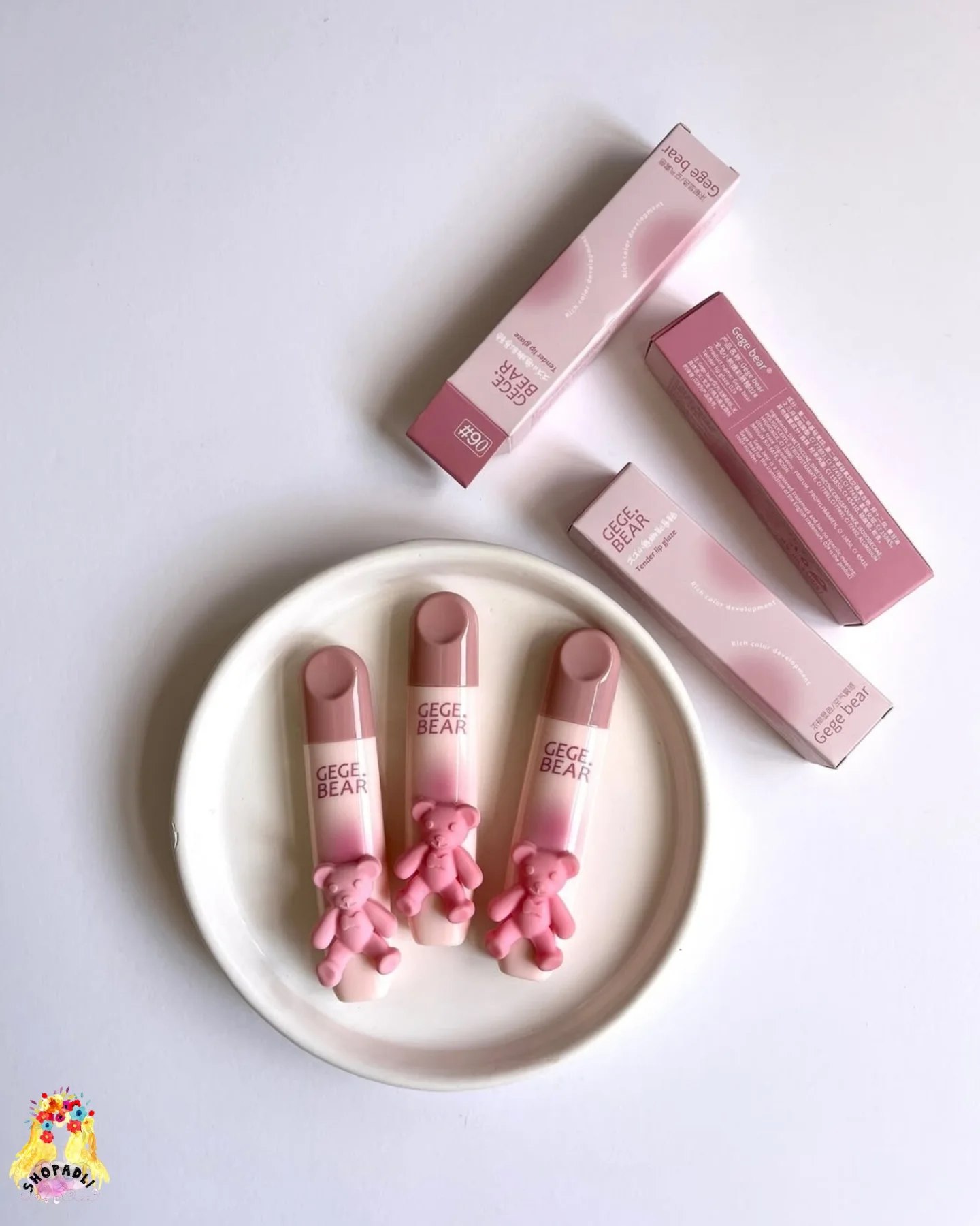 رژلب مخملی کره ای خرسی گگبر