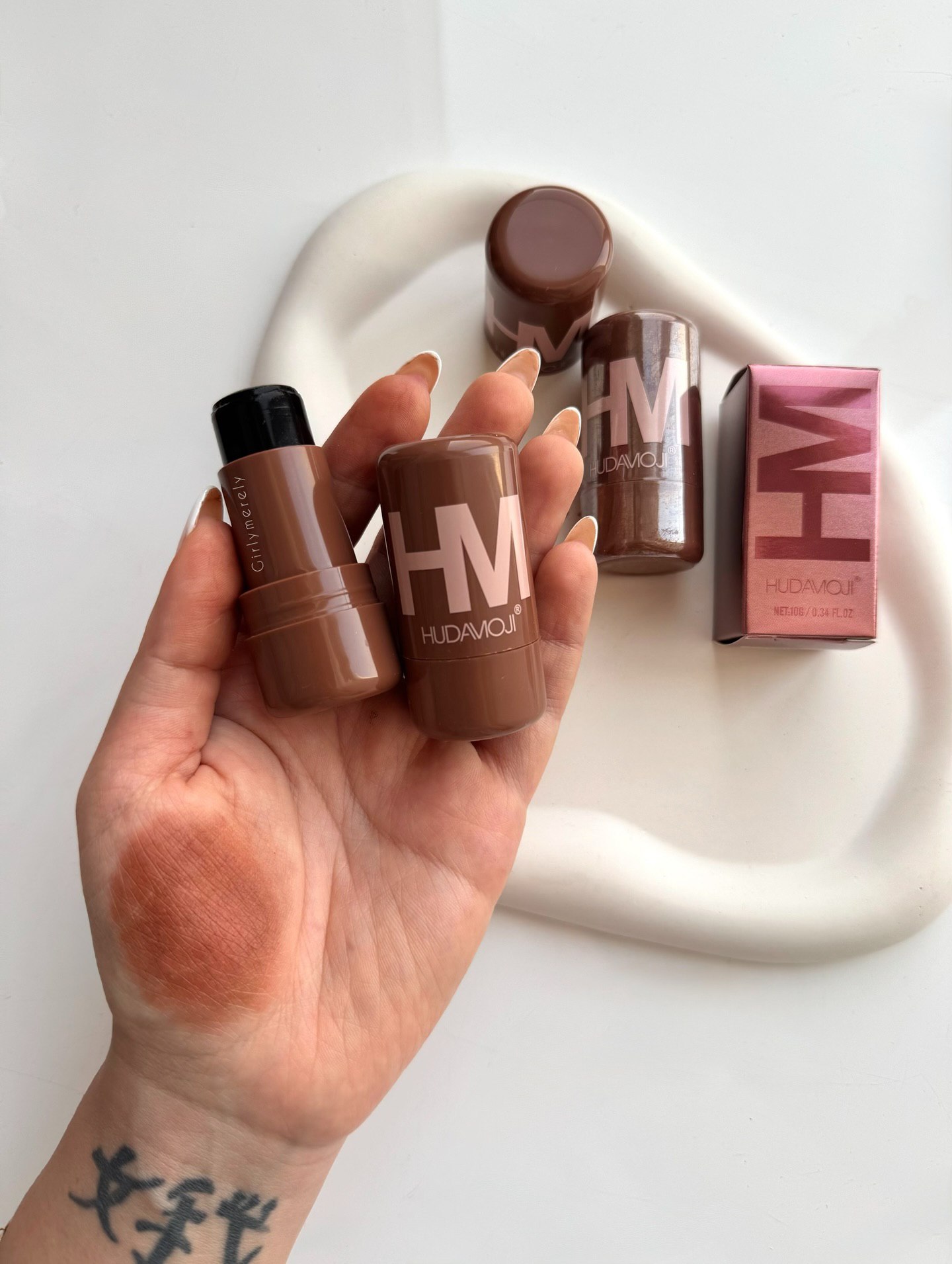 تینت ژله ای قهوه ای موکا هدی موجی